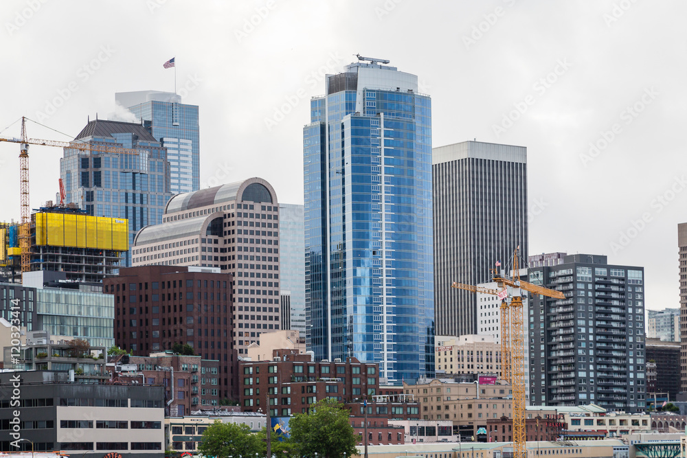 Fototapeta premium Nowoczesne budynki w Seattle