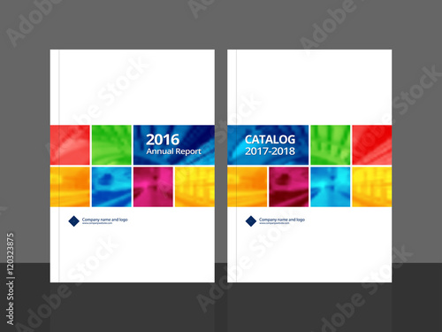 Cover design for annual report and business catalog, magazine, flyer or booklet. Brochure template layout. A4 cover vector EPS-10 sample image with Gradient Mesh.