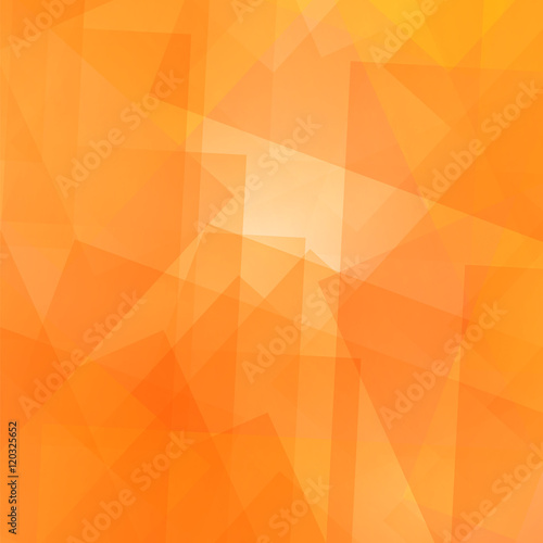 Abstract Orange Pattern. Geometric Orange Futuristic Background