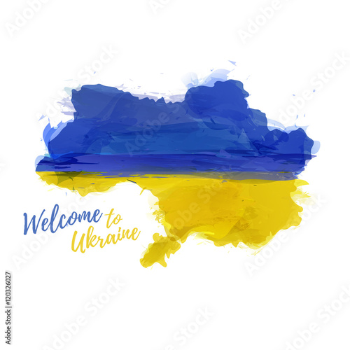 Symbol, poster, banner Ukraine Fototapet