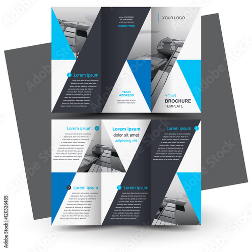 Brochure design, business brochure template, creative tri-fold