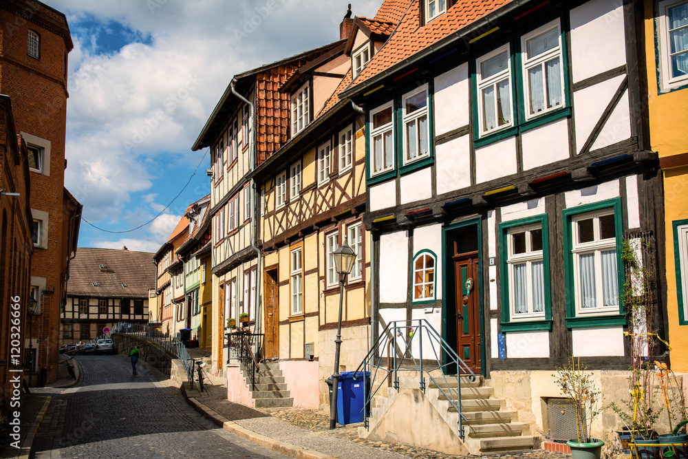 quedlinburg peaceful village, germany