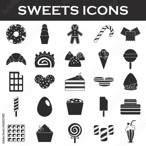 sweets icon set