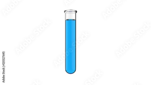 3d Illustration of Test Tube isolated on white background
