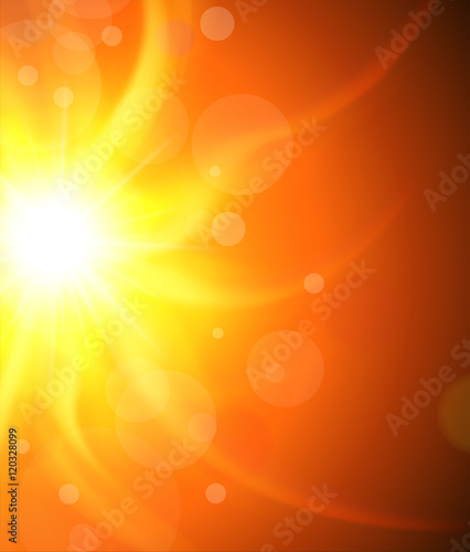 Sun background, vector design.