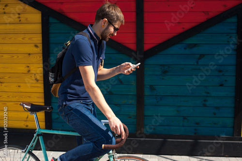 young funny man chatting on the phone02