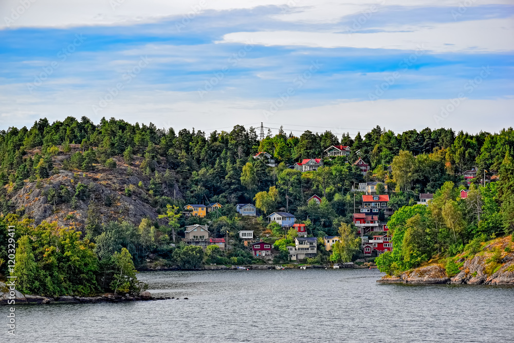 Small swedish village in Stockholm suburb