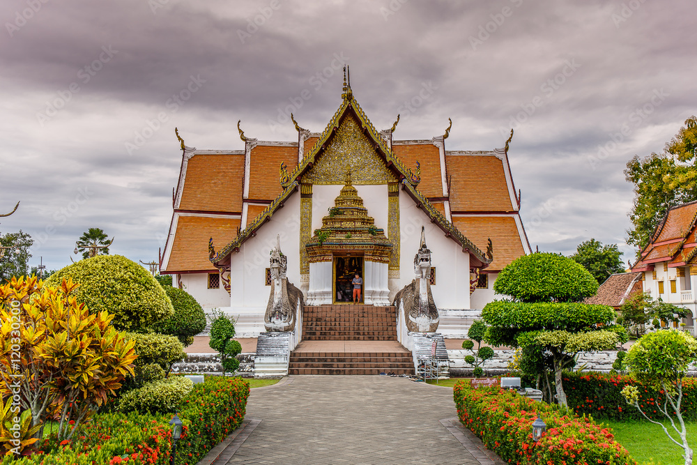  Wat Phumin temple at Nan , Nan province, Thailand.