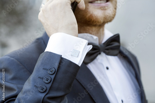 Foto elegant fashionable cufflink