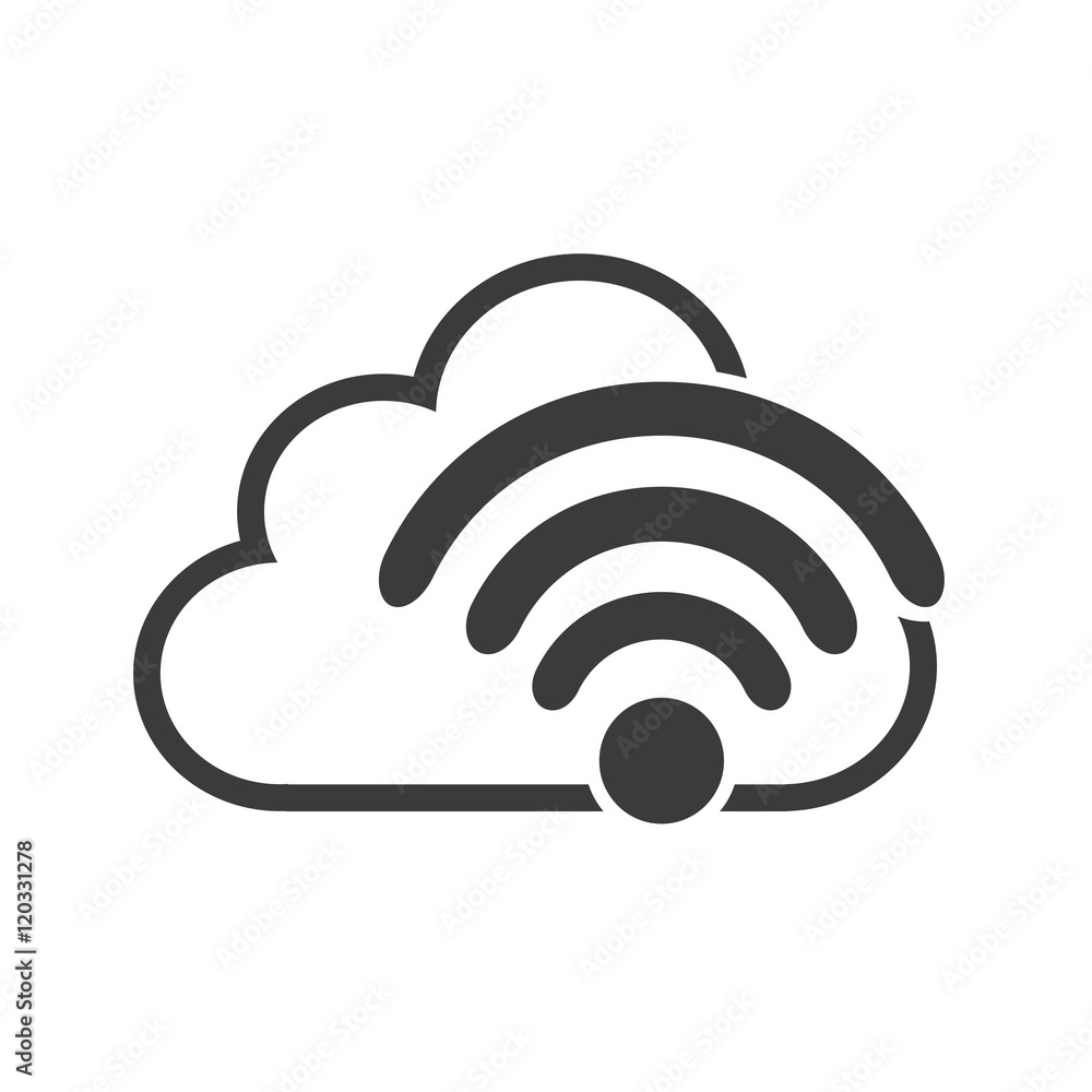 cloud computing data center isolated icon vector illustration design