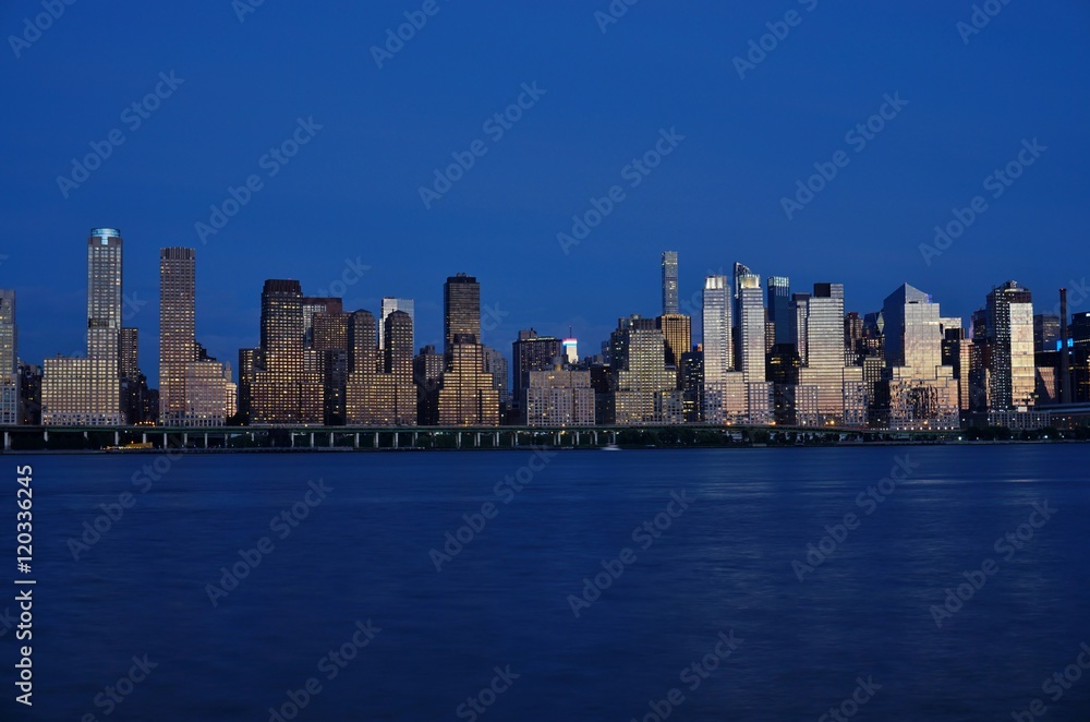 The Manhattan, New York skyline seen at night from Edgewater, New Jersey The Manhattan, New York skyline seen at night from Edgewater, New Jersey