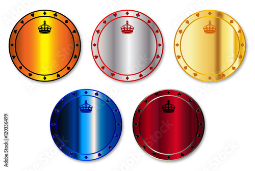 Metal Gambling Chips