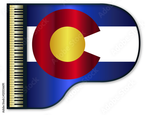 Grand Piano Colorado Flag