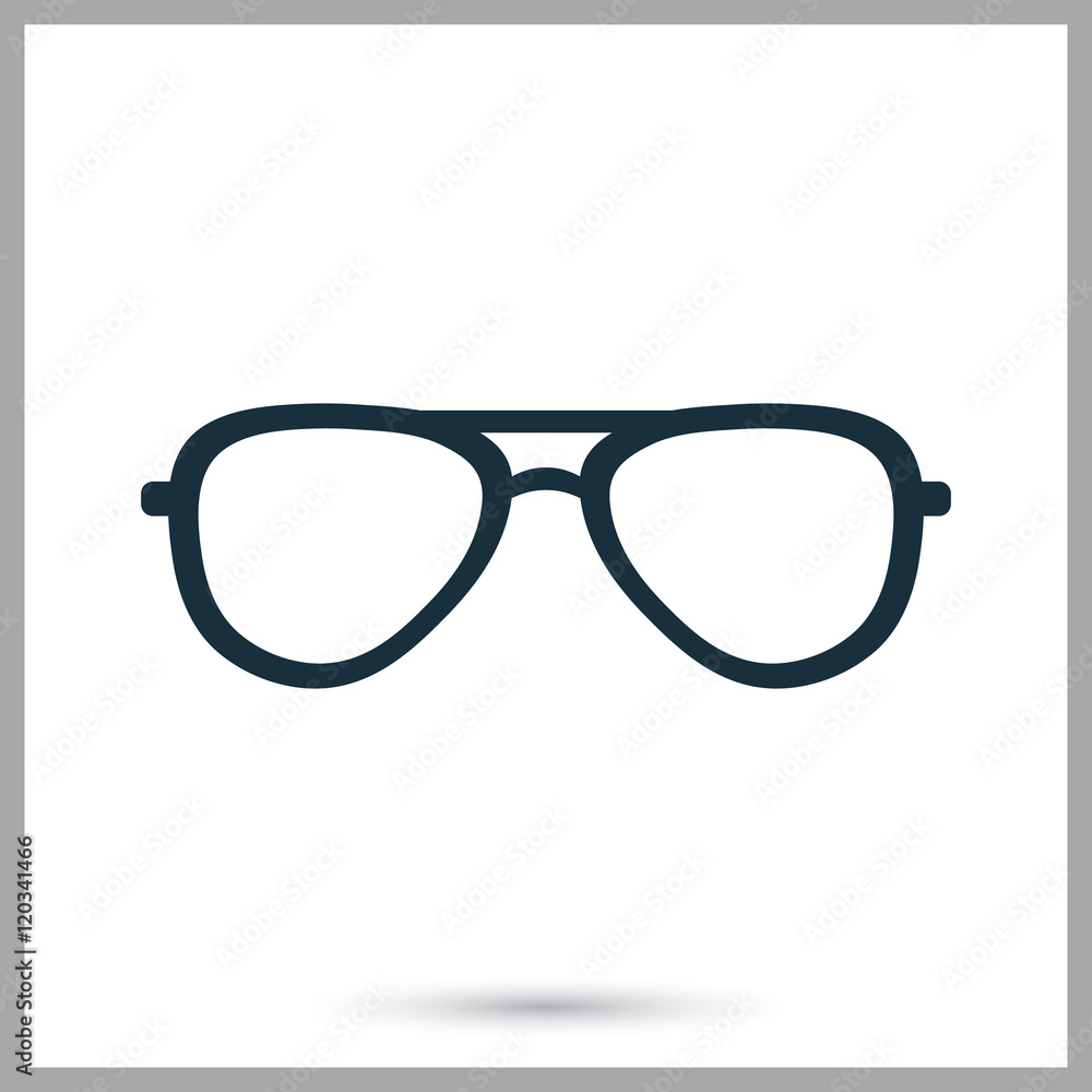 Male vision glasses icon Male vision glasses icon