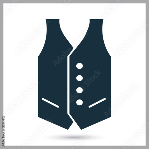 Male vest icon