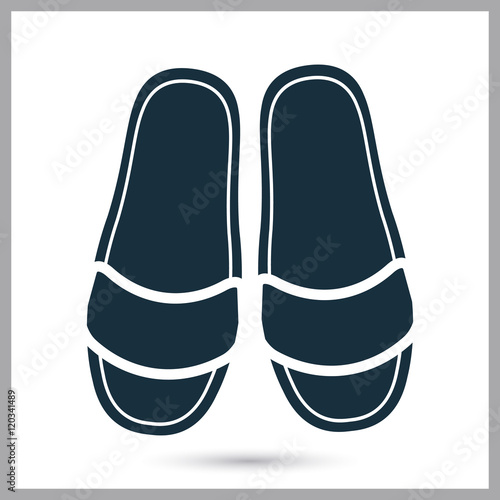Home slippers pair icon
