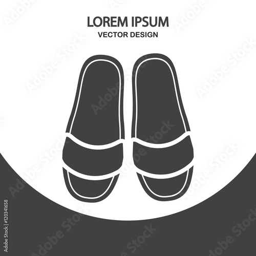 Home slippers pair icon