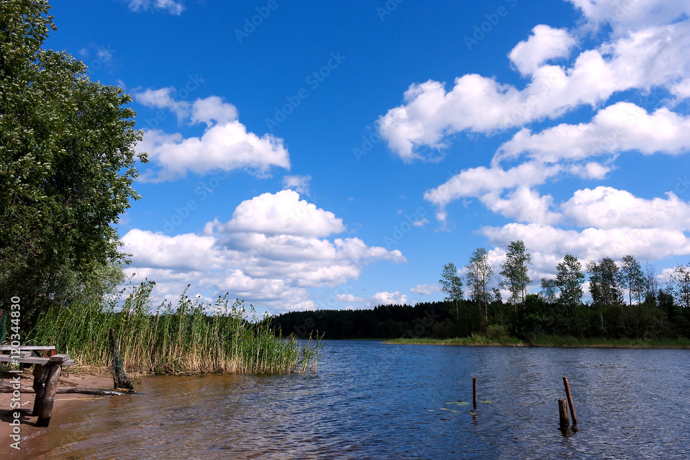 Obraz premium Clouds sky lake landscape