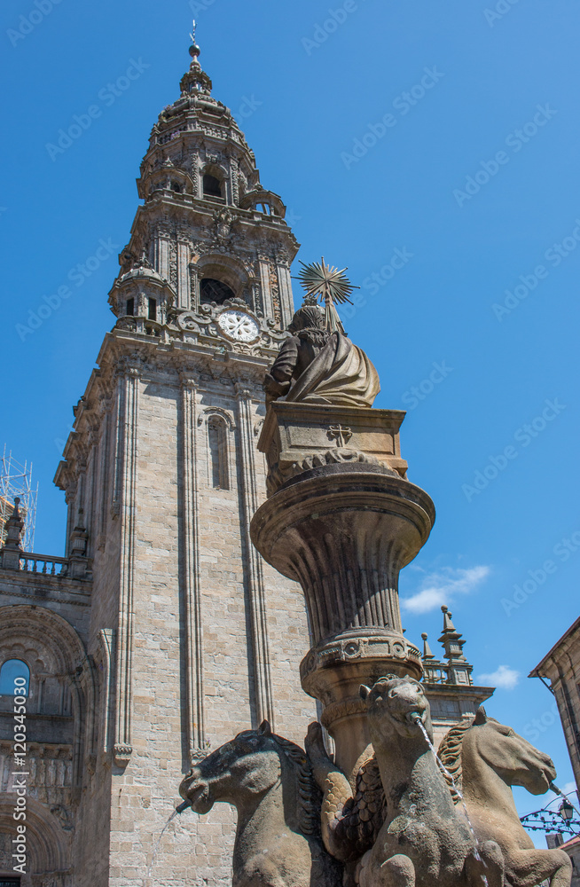 Obraz premium Torre da Berenguela de Catedral de Santiago de Compostela Galicien Spanien