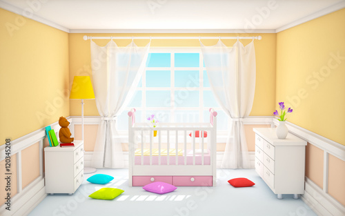 classic baby room beige