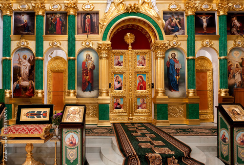 Russian orthodox church interior
