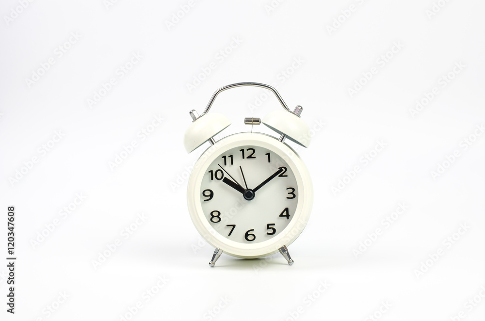 Alarm clock on a white background. Alarm clock on a white background.