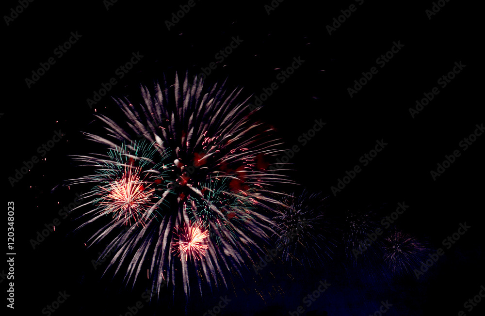 Obraz premium Colorful firework