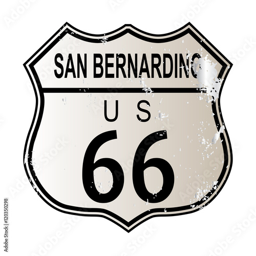 San Bernardino Route 66 Highway Sign