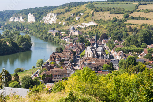 Panorama of Les Andelys, Normandie, France