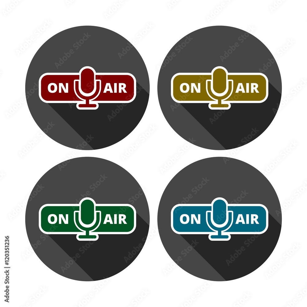 Vector on air sign, On air icon Vector on air sign, On air icon