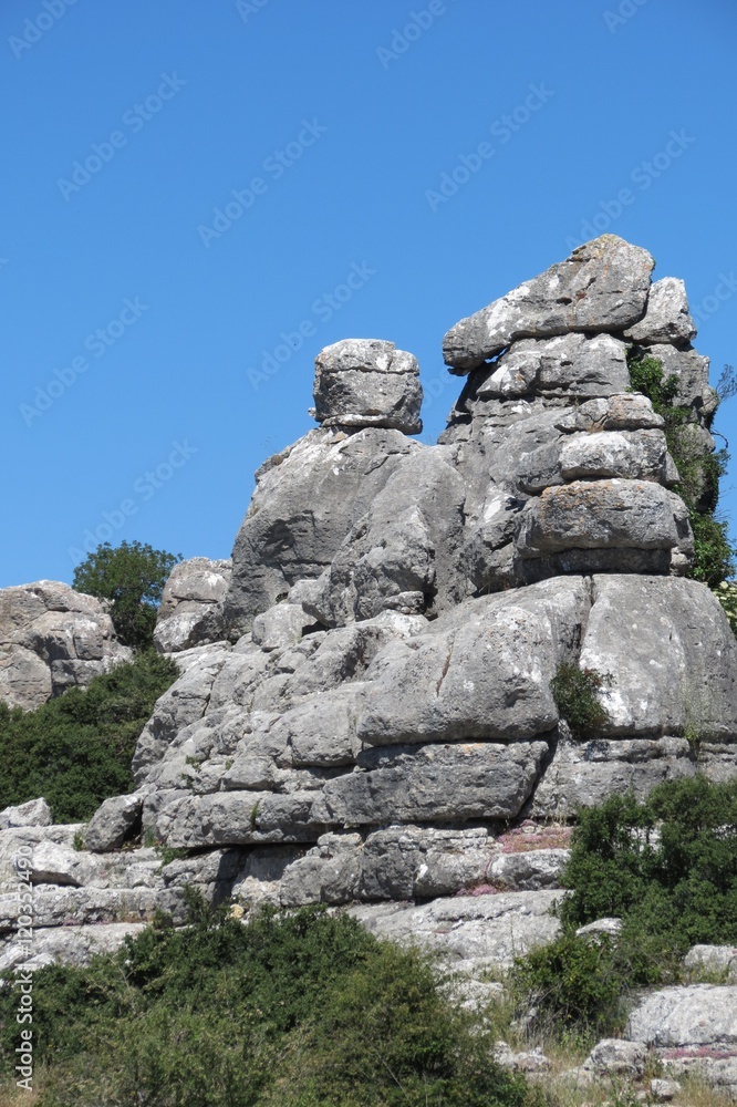 Espagne - Andalousie - El Torcal rochers fantastiques