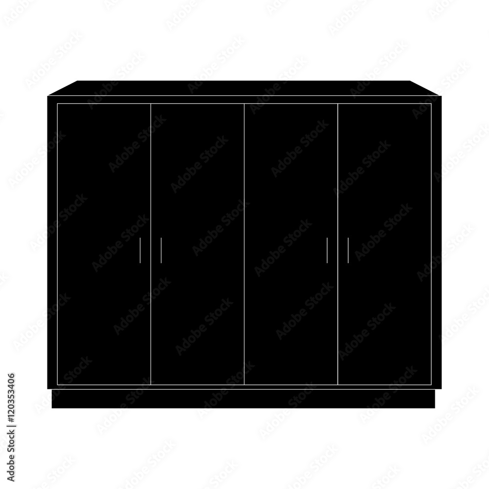 Furniture black icons. icon vector illustration Furniture black icons. icon vector illustration