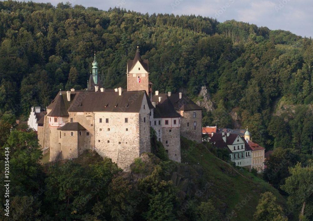 Loket castle in West Bohemia in Czech repubic