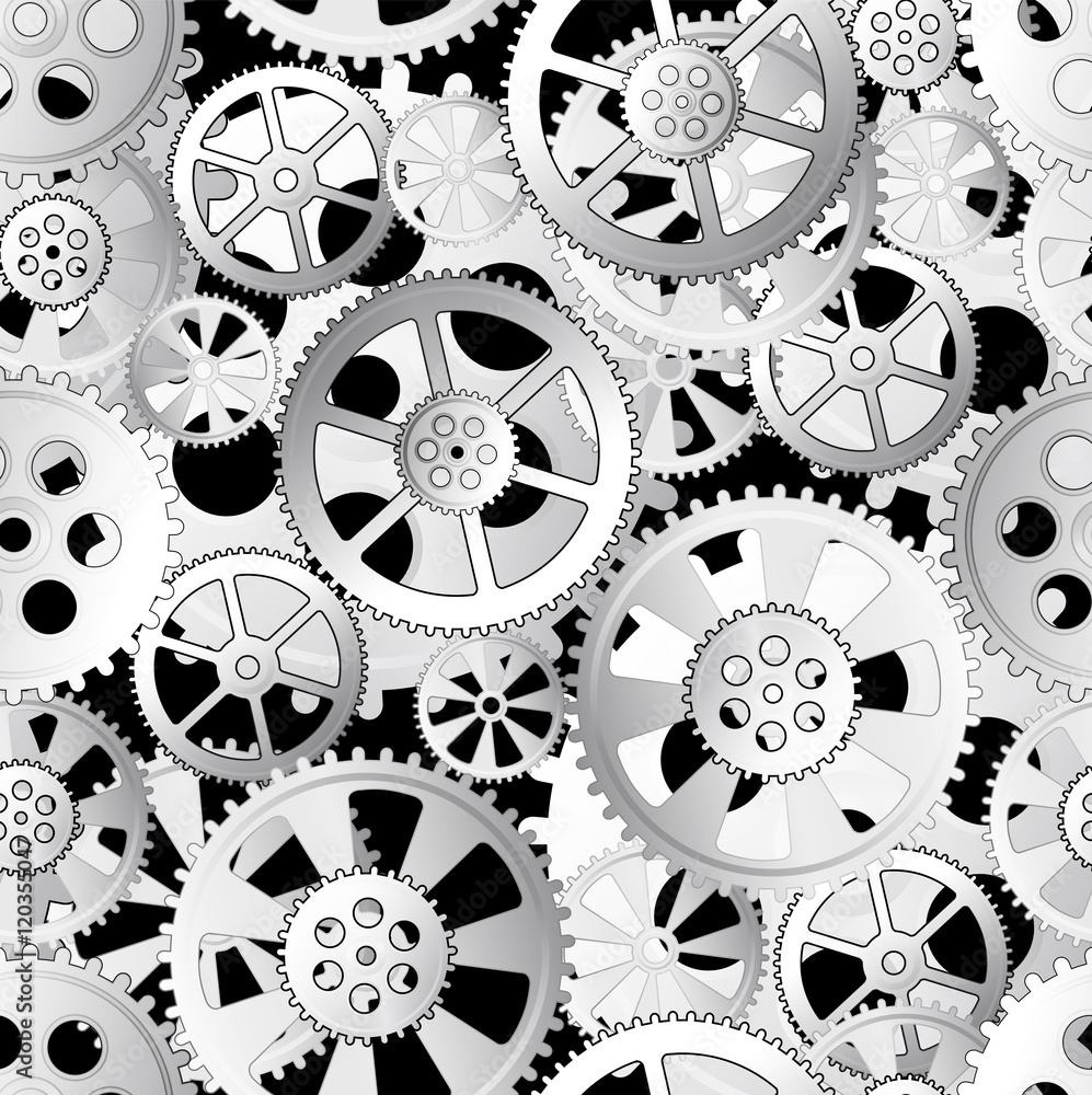 black gears seamless black gears seamless