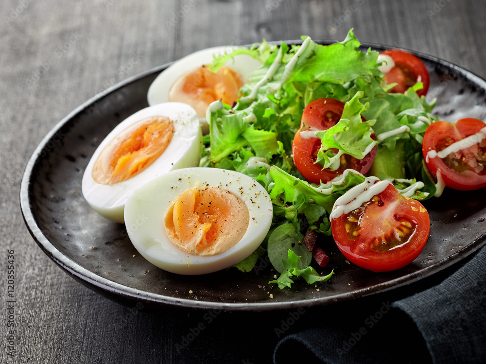salad with boiled eggs salad with boiled eggs