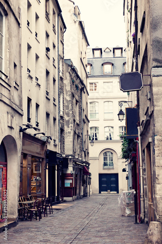 Photography Vintage street in Le Marais, Paris