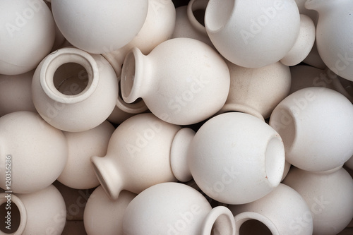 Not painted pots texture