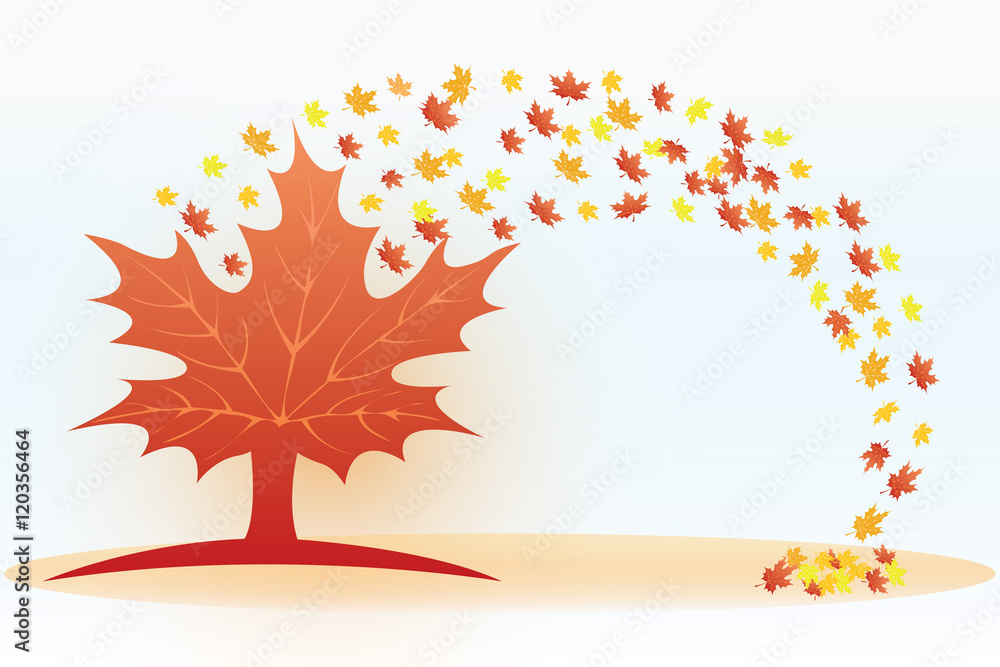 Autumn Background, vector illustration