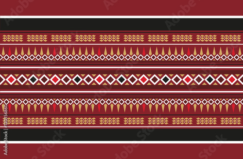 Vintage Traditional Rug Motif