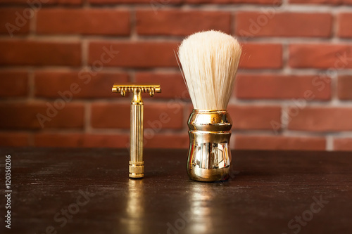 Canvas Print Machine for shaving and brush