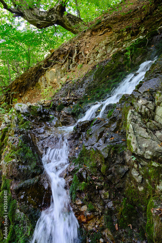 Amazing landscape with wild waterfall, Armenia