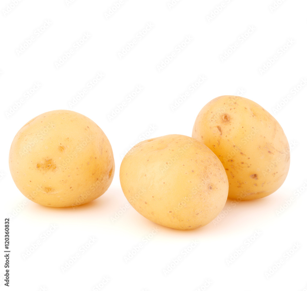 new potato tuber isolated on white background cutout new potato tuber isolated on white background cutout