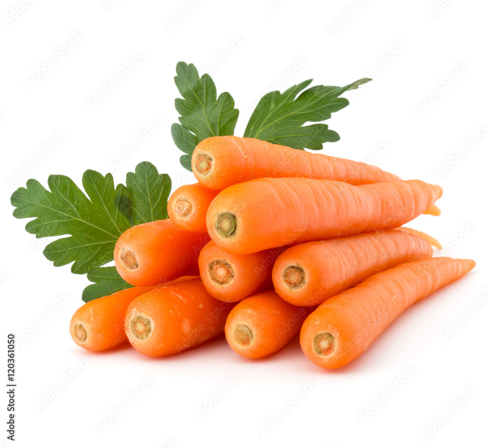Sweet raw carrot tuber isolated on white background cutout Stock Photo ...