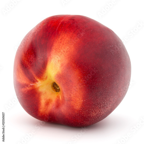 Foto Nectarine fruit isolated on white background close up