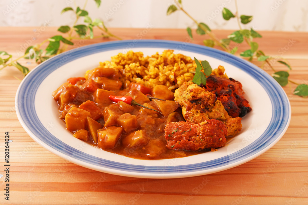おいしそうなカレーライス おいしそうなカレーライス
