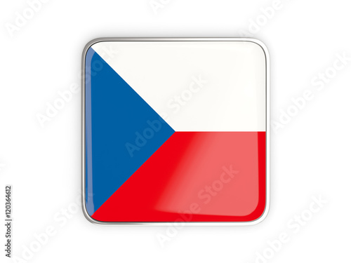 Free Download Flag of czech republic, square icon - GFXLoad