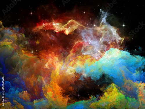 Fototapeta Naklejka Na Ścianę i Meble -  Synergies of Space Nebula