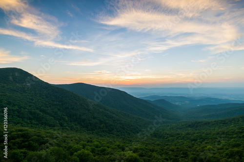 Cresent Overlook of Highest Peak in Shenandoah National Park, Vi