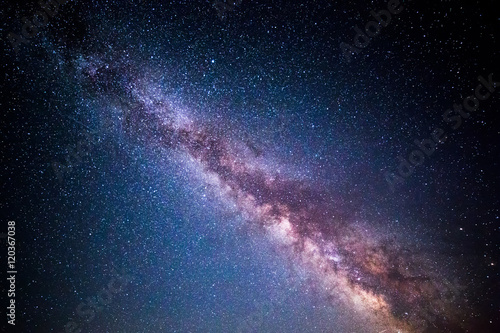 Valokuvatapetti Milky Way and starry sky background