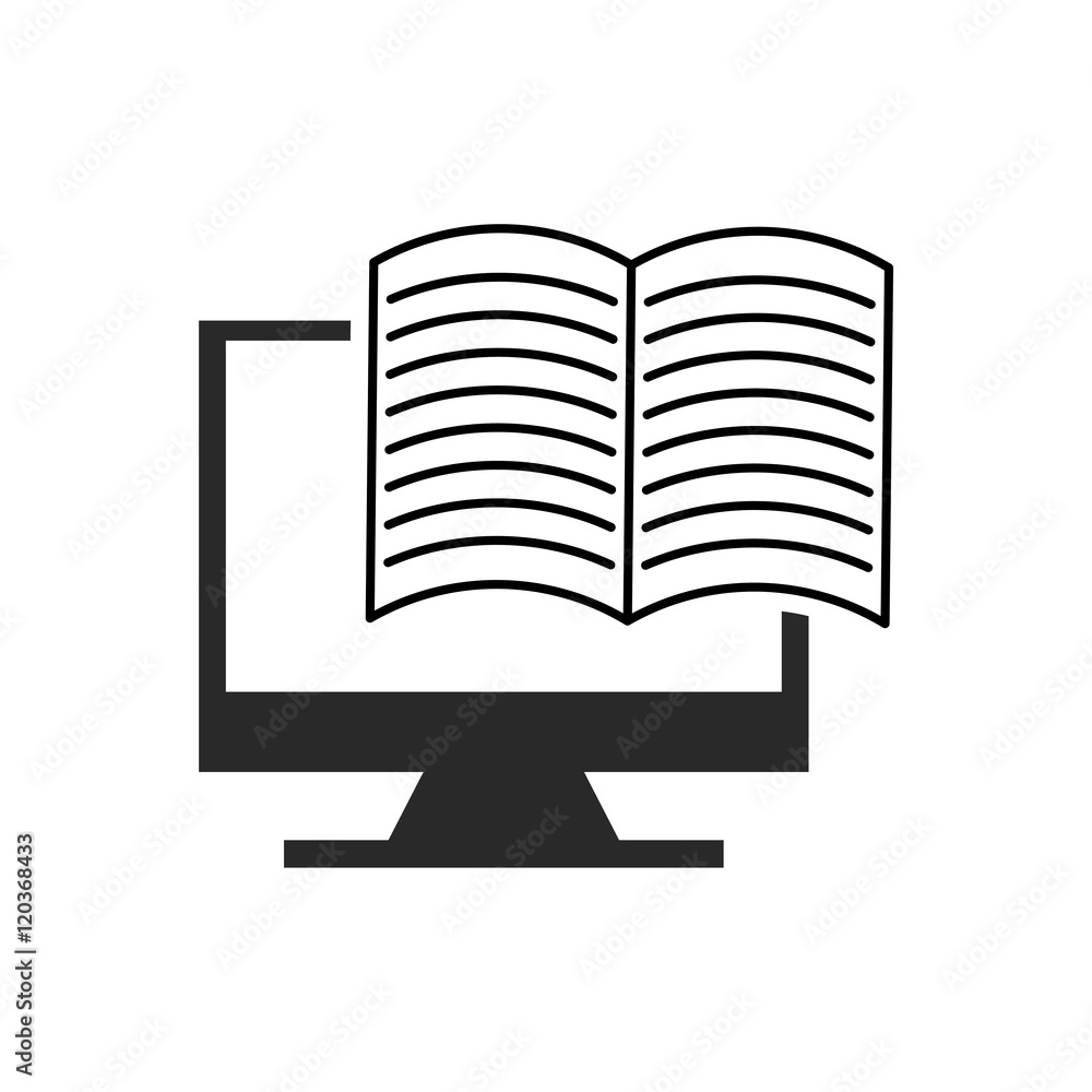 electronic book technology isolated icon vector illustration design electronic book technology isolated icon vector illustration design